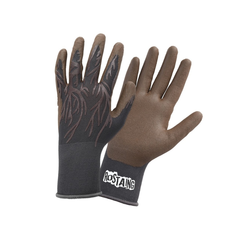 Zahradnické rukavice - Rukavice ROOTS máčené černé vel.10