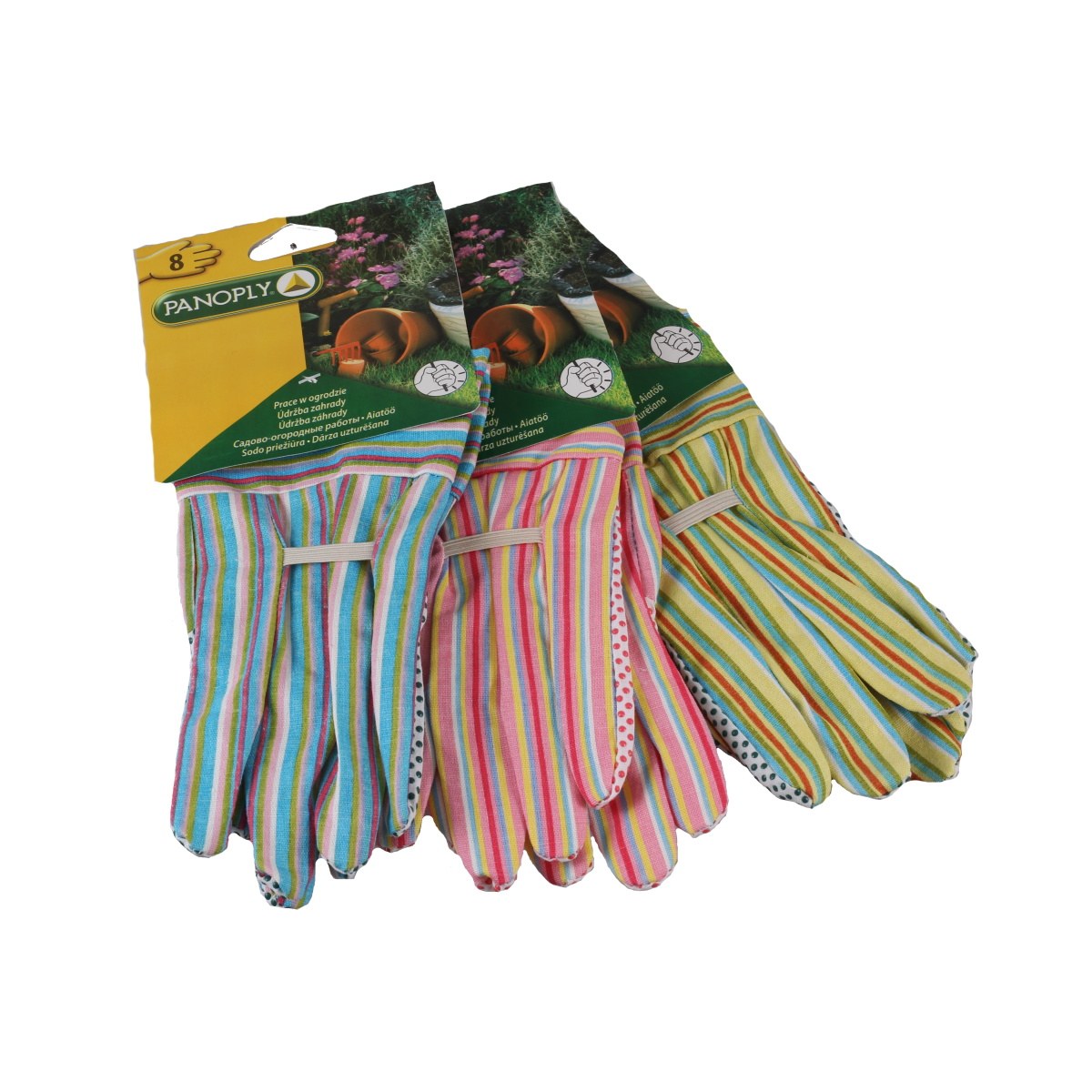 Zahradnické rukavice - Rukavice zahradní látkové mix vel.8