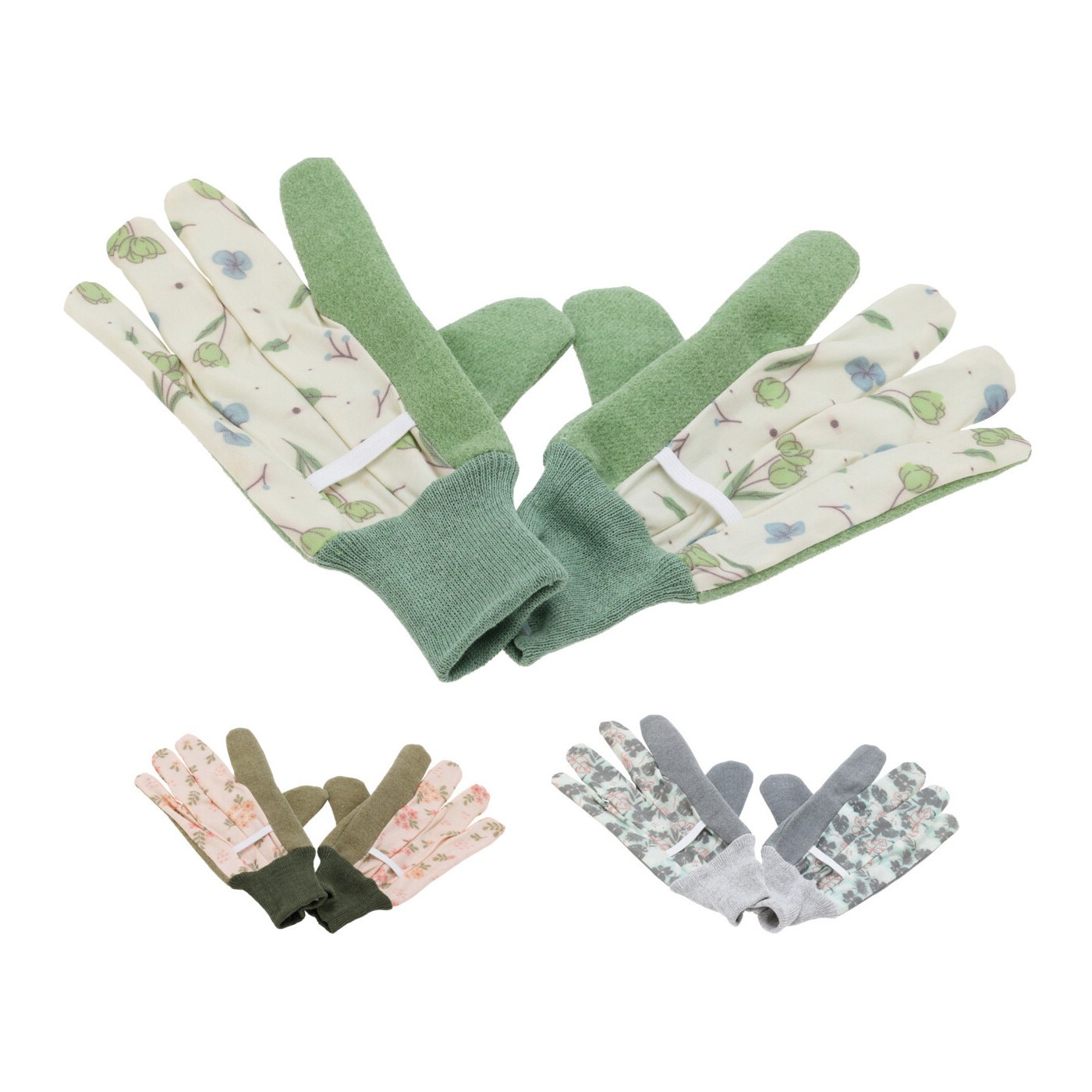 Zahradnické rukavice - Rukavice zahradní polyesterové s květinami mix