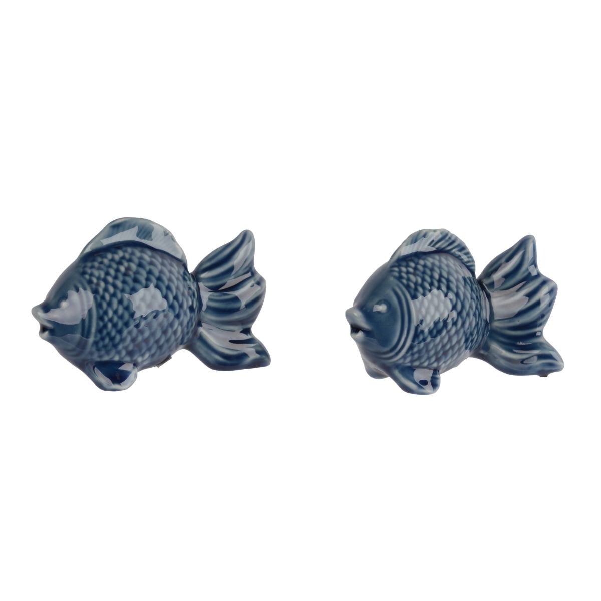 Dekorační figurky zvířat - Ryba porcelánová mix 6,5x10,5cm