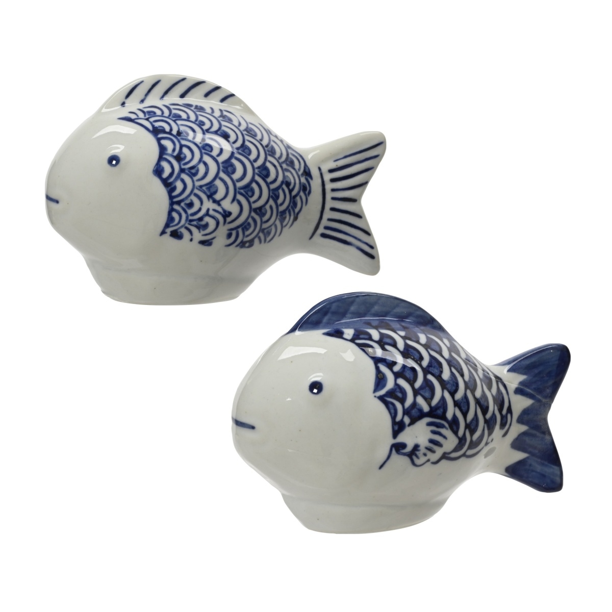 Dekorační figurky zvířat - Ryba porcelánová mix 7x11cm