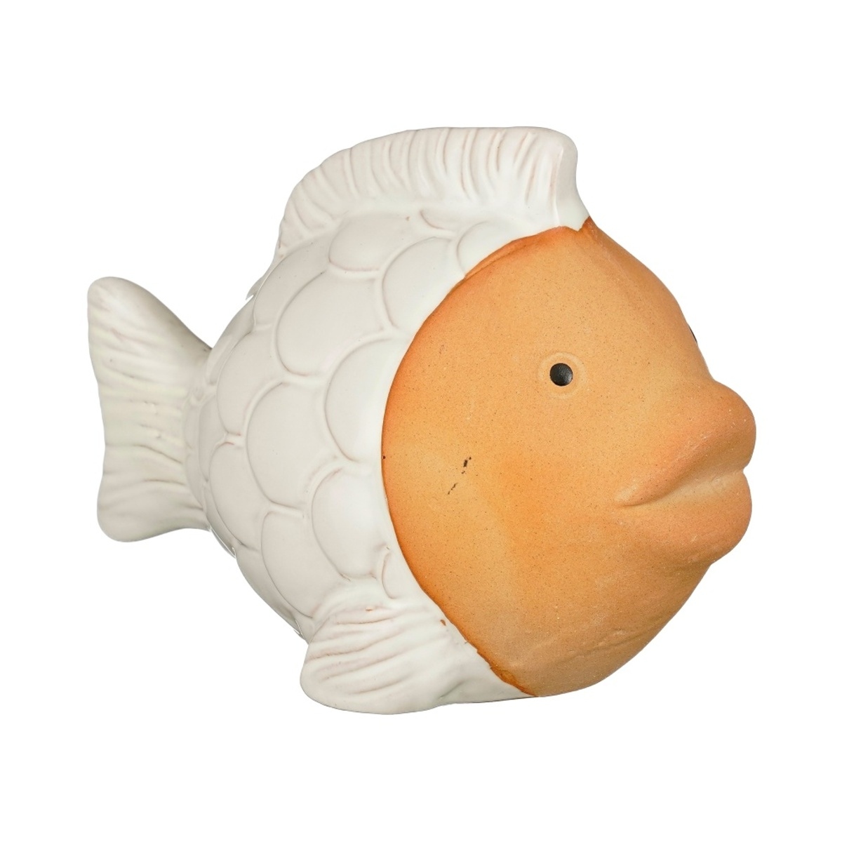 Dekorační figurky zvířat - Ryba terakotová 9,5x13cm