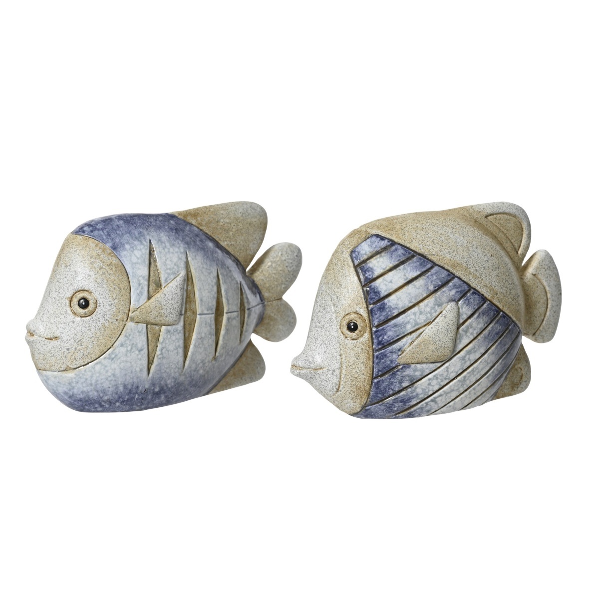 Dekorační figurky zvířat - Ryba terakotová mix 8cm