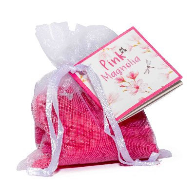 Vůně do prádelníku - Sáček vonný Pink  Magnolia organza