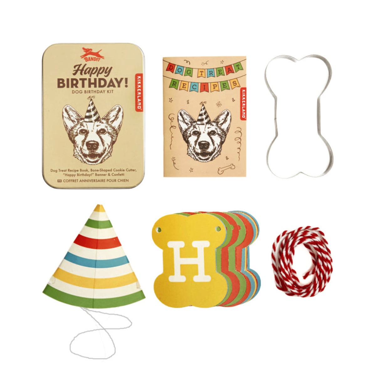 Hračky a doplňky - Sada doplňků pro psa HAPPY BIRTHDAY