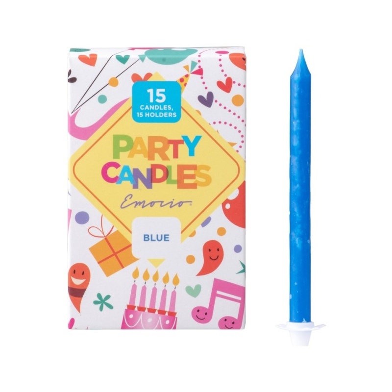 Svíčky na dort - Sada dortových svíček s držákem 15ks