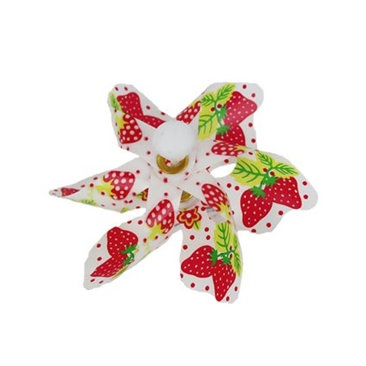 Dětské zboží - Sada plastových větrníků s jahodami 4ks