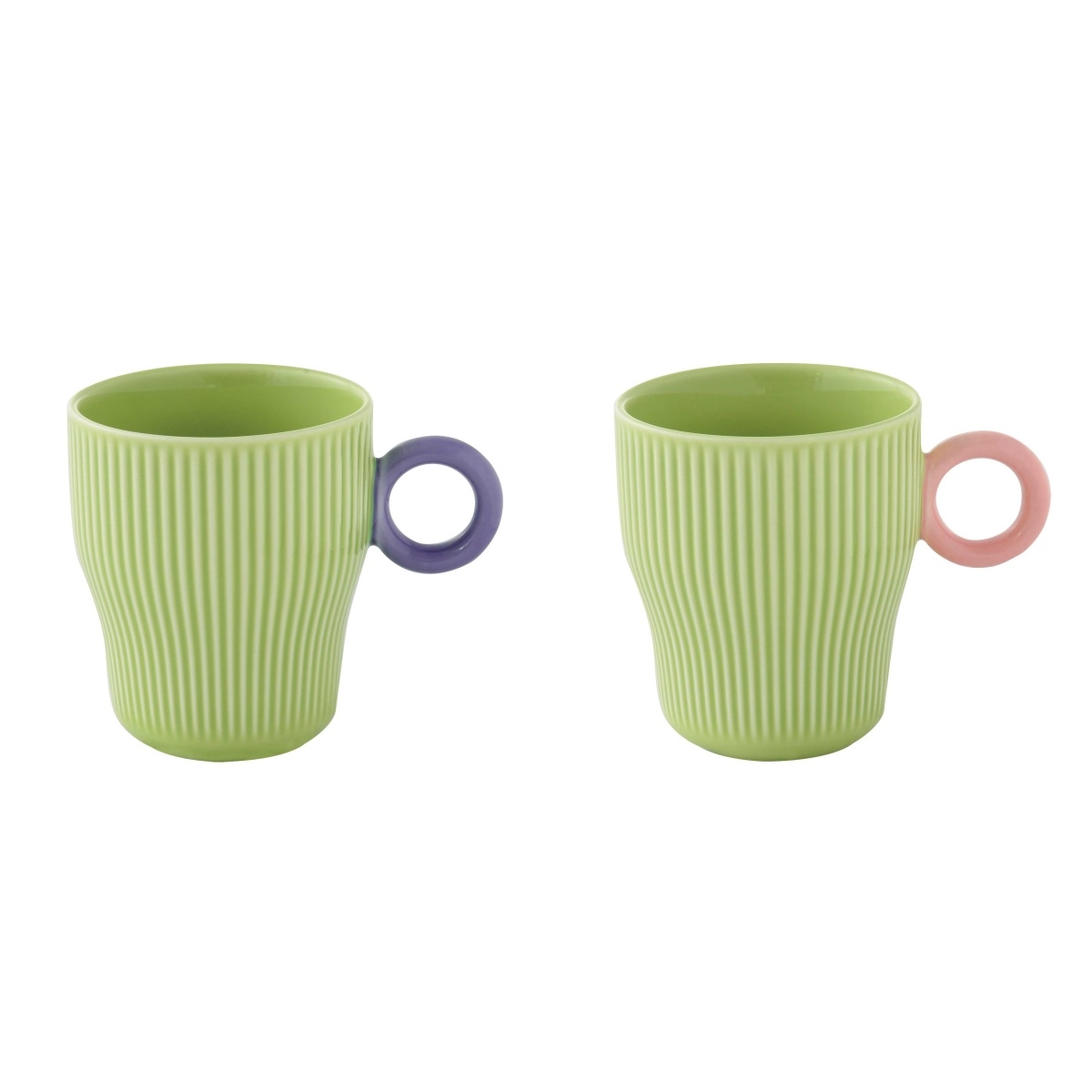 Hrnky a sklenice - Sada porcelánových šálků TWIST&MATCH 2ks