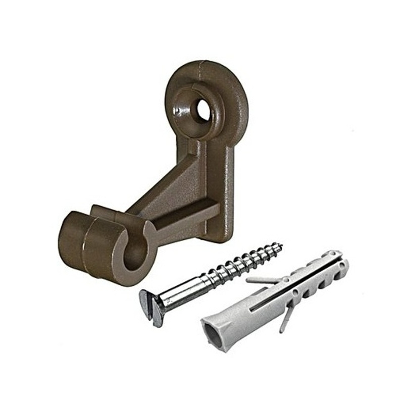 Drobné nářadí - Sada upínání pro zahradní mřížky hnědá