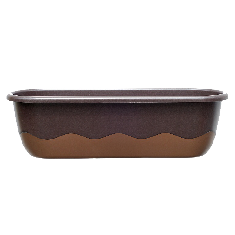 Plastové samozavlažovací truhlíky - Samozavlažovací truhlík MARETA 60cm čokoládový/bronzový