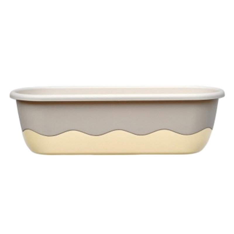 Plastové samozavlažovací truhlíky - Samozavlažovací truhlík MARETA 60cm slon.kost světlý/tmavý
