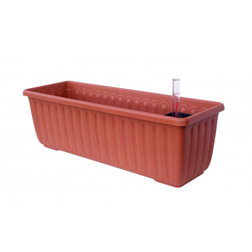 Plastové samozavlažovací truhlíky - Samozavlažovací truhlík SIESTA LUX 40cm terakota