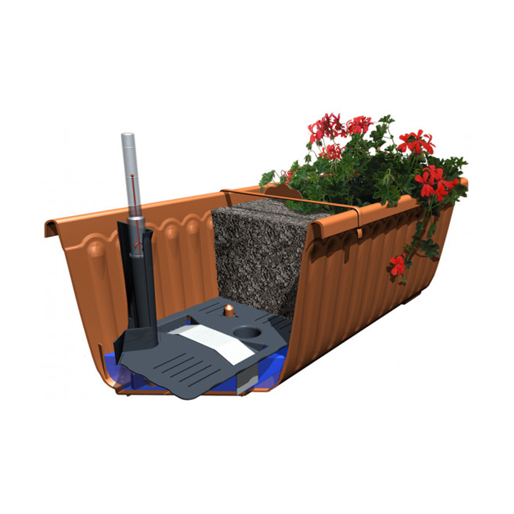 Samozavlažovací truhlík SIESTA LUX 80cm terakota-0