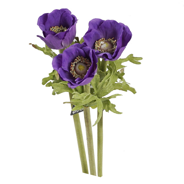 Sasanka DALTON řezaná umělá 36cm fialová-0