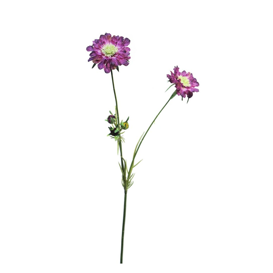 Letní umělé květiny - Scabiosa LIZA řezaná umělá purpurová 82cm
