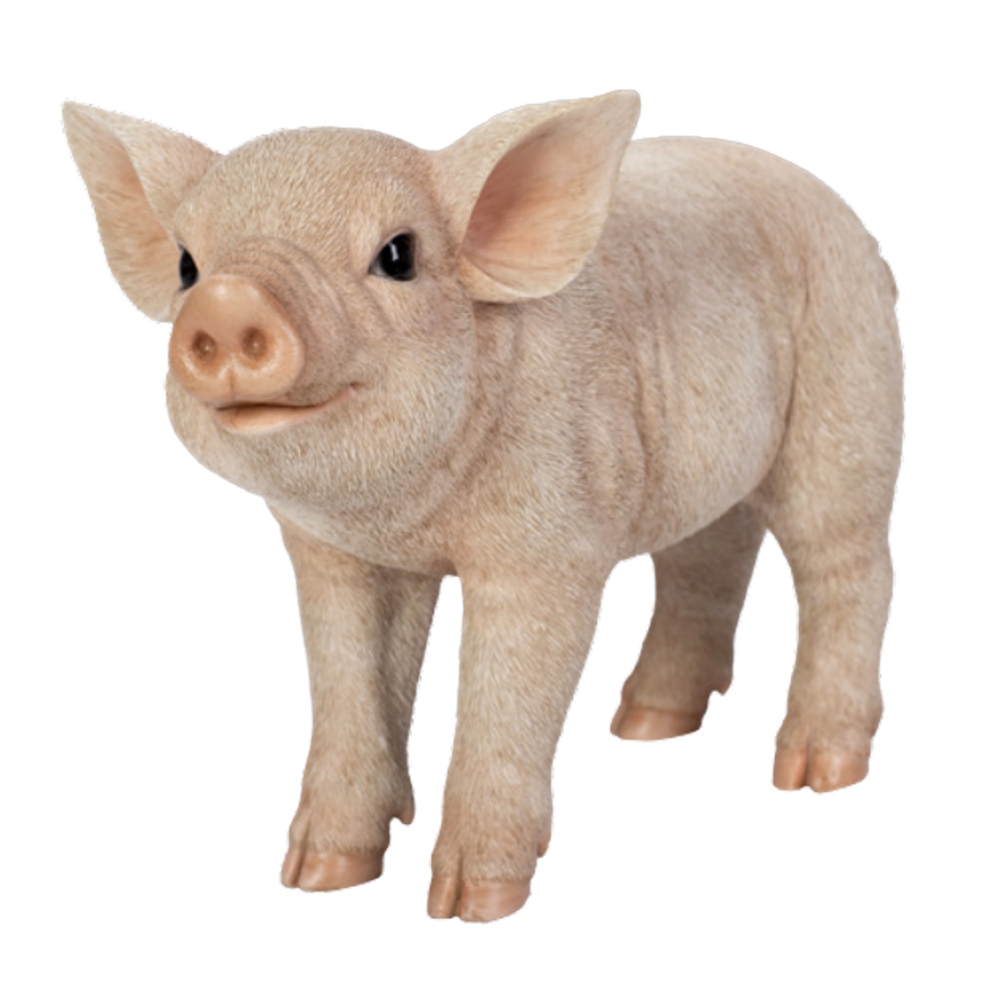 Venkovní zvířátka - Sele stojící polyresinové 30cm