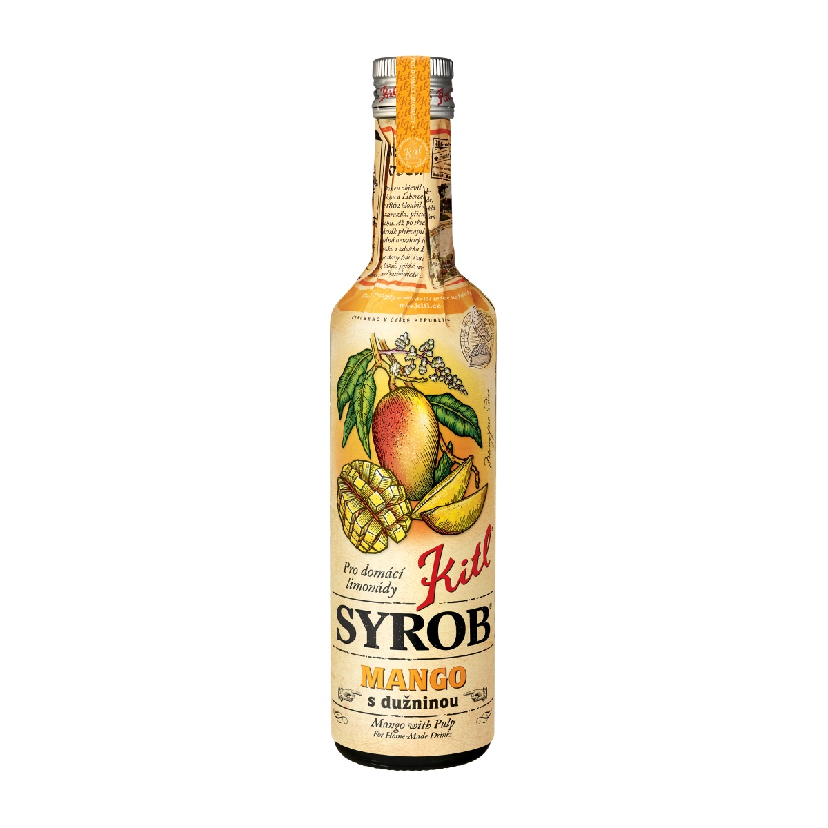 Sirupy, koncentráty, mošty - Sirup Kitl SYROB mango s dužninou 500ml