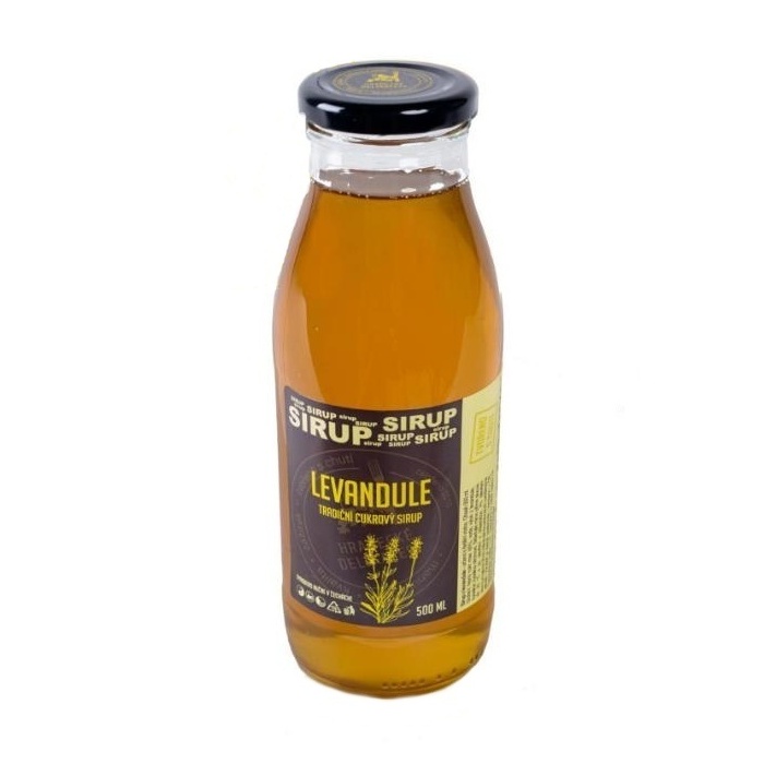 Sirupy, koncentráty, mošty - Sirup levandulový 500ml Hradecké delikatesy
