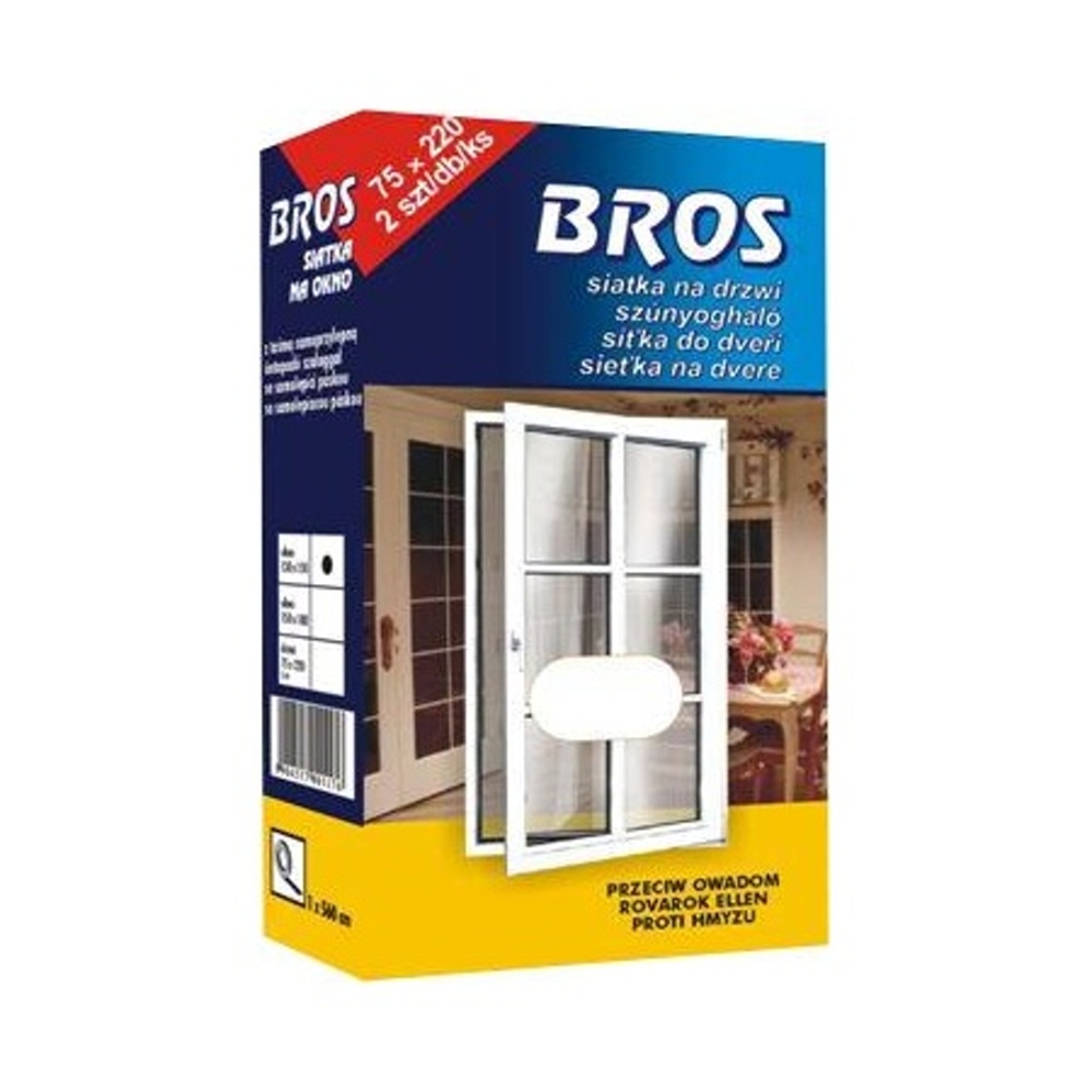 Fólie, textilie a plachty - Síť dveřní 75x220cm 2ks bílá BROS