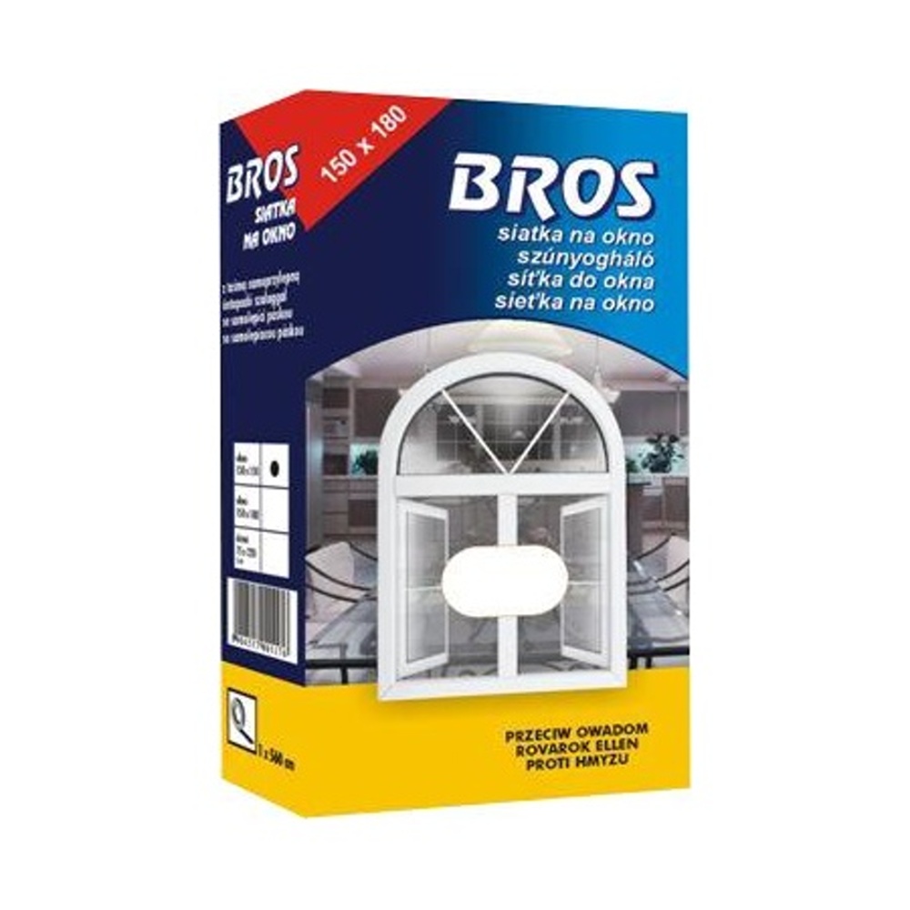 Fólie, textilie a plachty - Síť okenní 150x180 cm bílá BROS