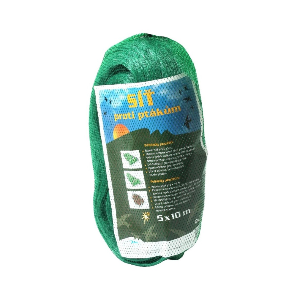 Fólie, textilie a plachty - Síť proti ptákům 5x10m