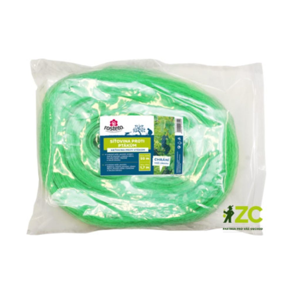 Fólie, textilie a plachty - Síť proti ptákům ROSTETO 1,7x50m