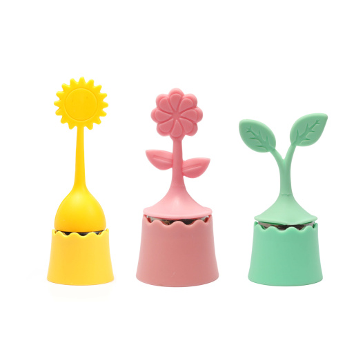 Kuchyňské doplňky - Sítko na čaj  silikon a nerez