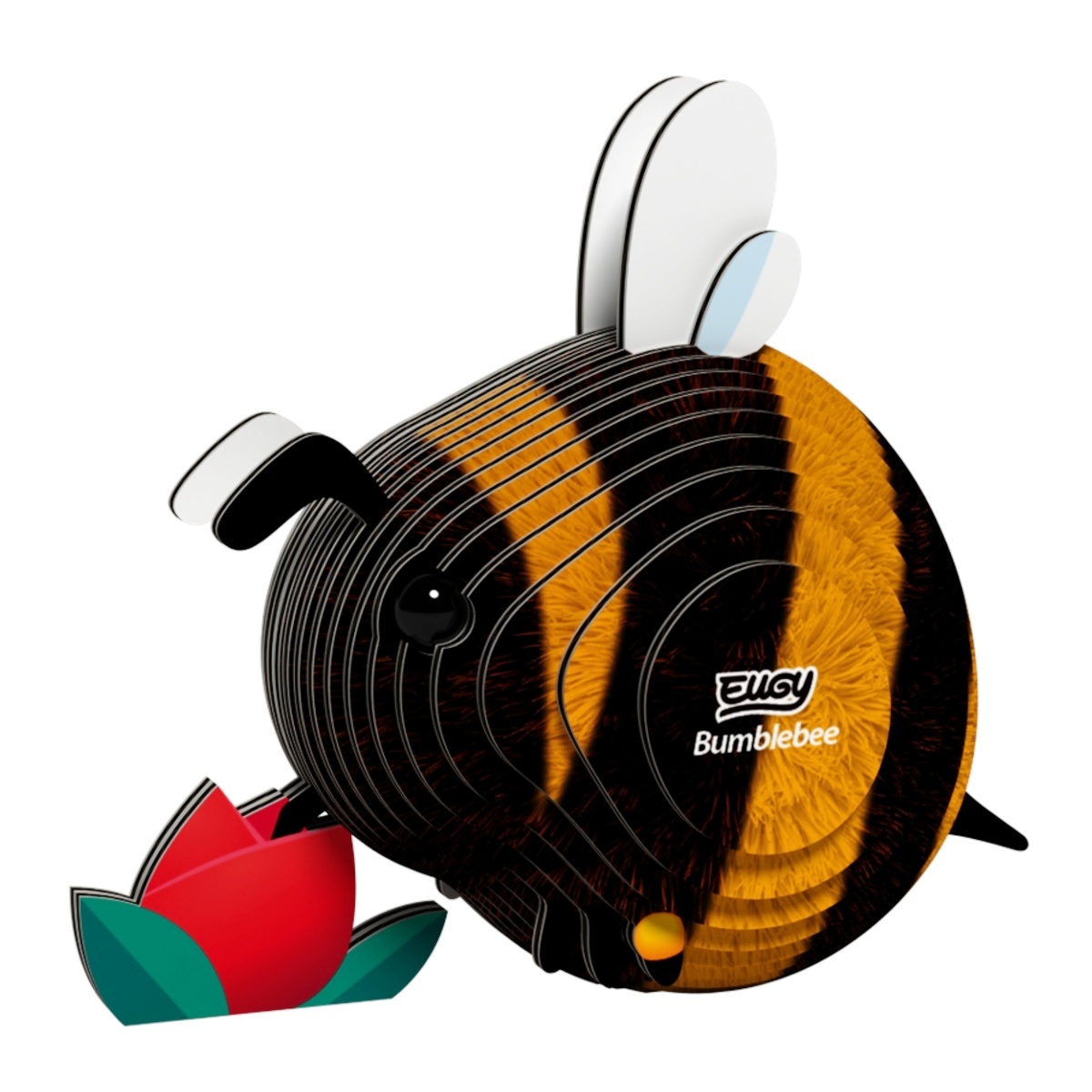 Dětské zboží - Skládačka kartonový čmelák s květem 3D