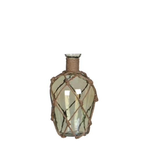 Skleněné vázy - Skleněná lahev YULA 15cm