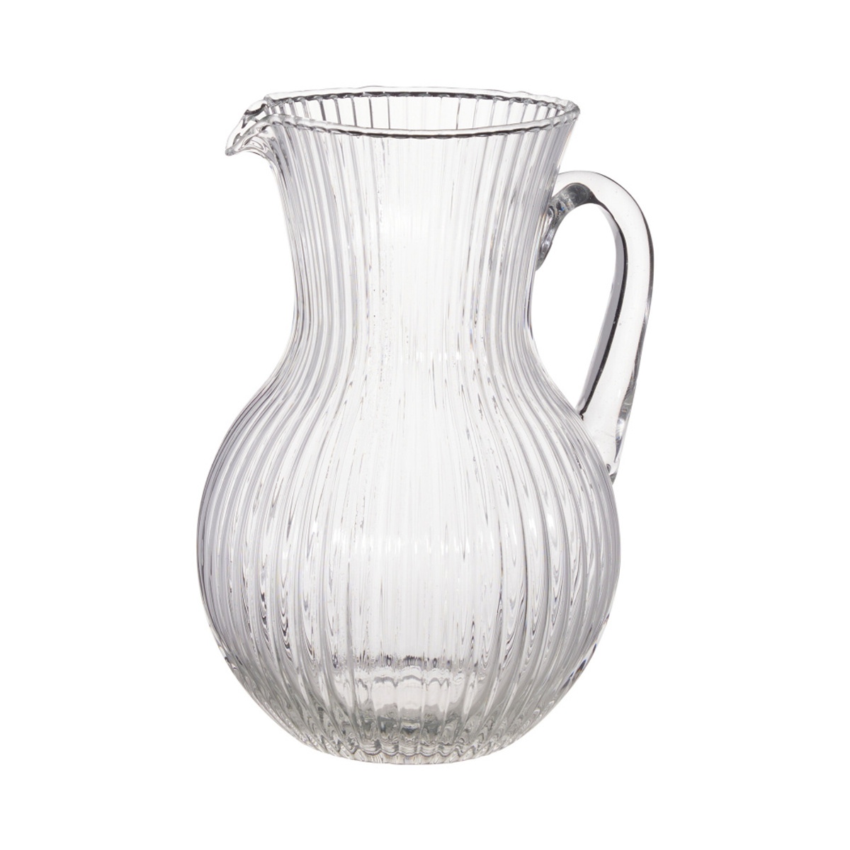 Džbány - Skleněný džbán žebrovaný 21cm