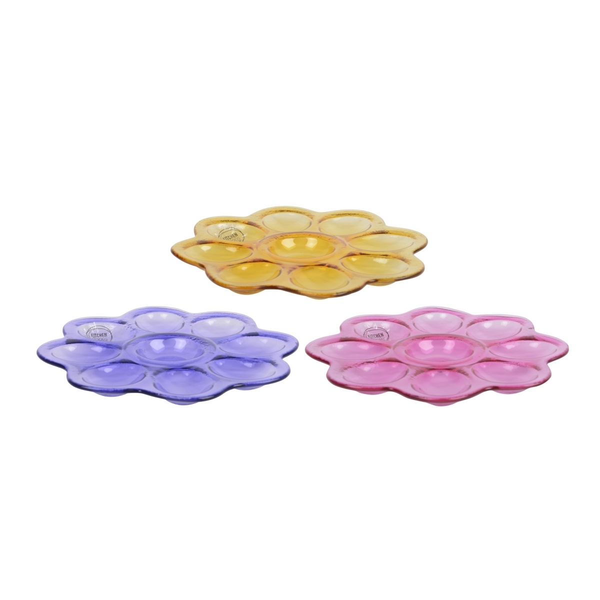 Velikonoce - Skleněný talíř na vejce mix 20,5cm