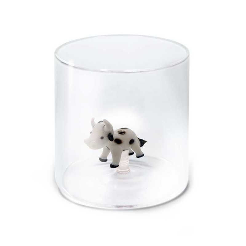 Hrnky a sklenice - Sklenice COW z borosilikátového skla 250ml