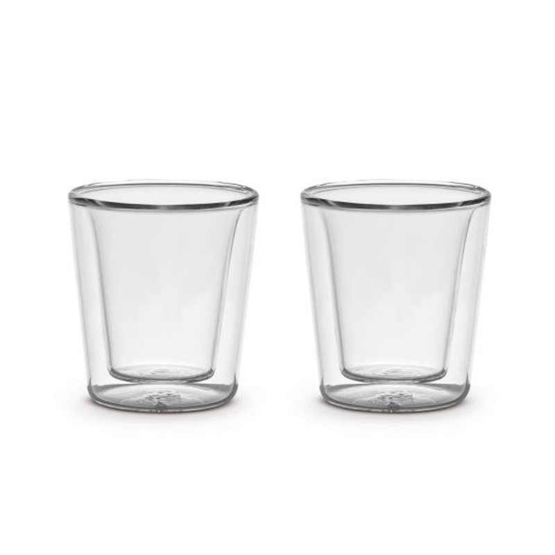 Hrnky a sklenice - Sklenice KAFFA s dvojitou stěnou z borosilikátového skla 70ml/2ks