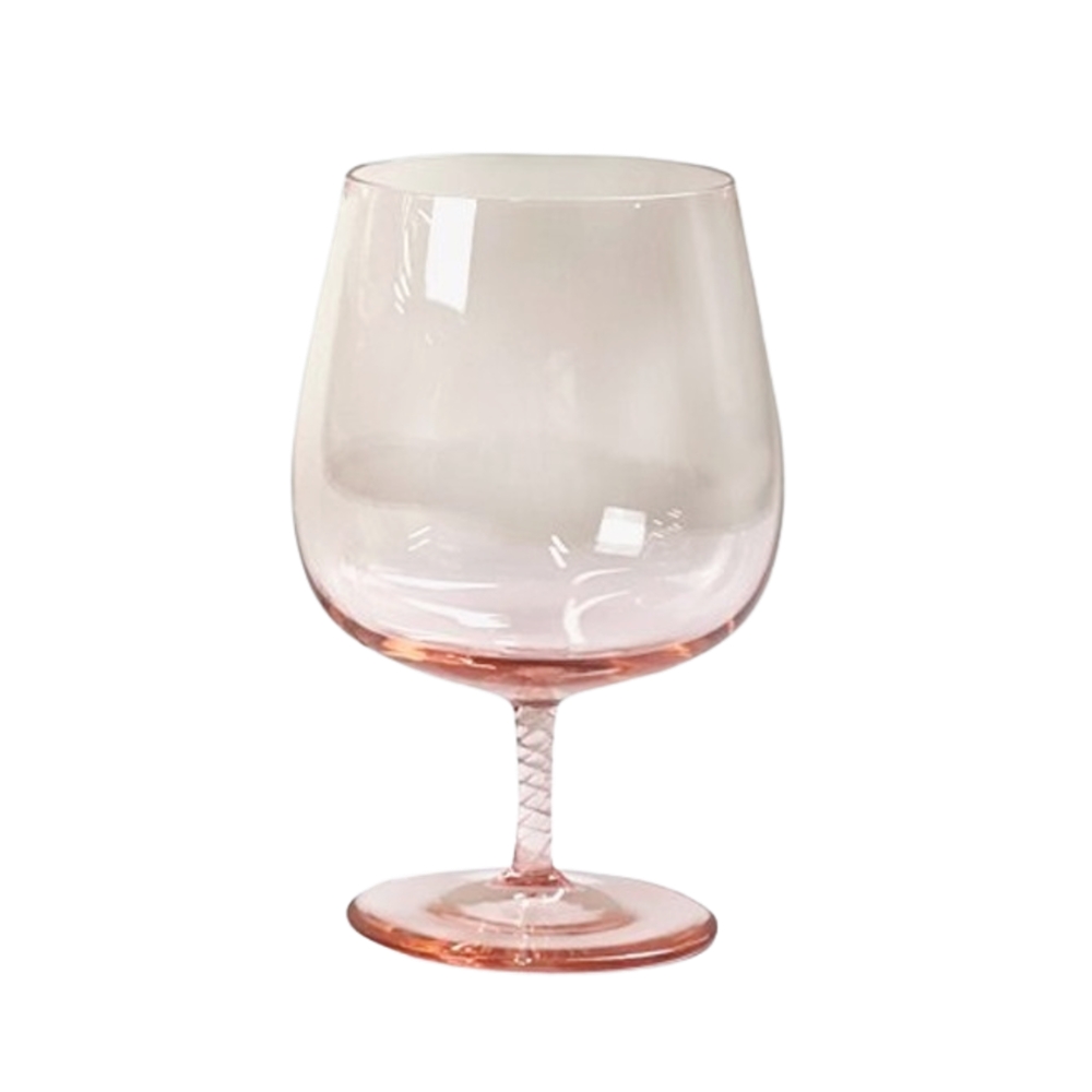 Hrnky a sklenice - Sklenice na vodu/koňak skleněná KABARET sv.růžová 350ml