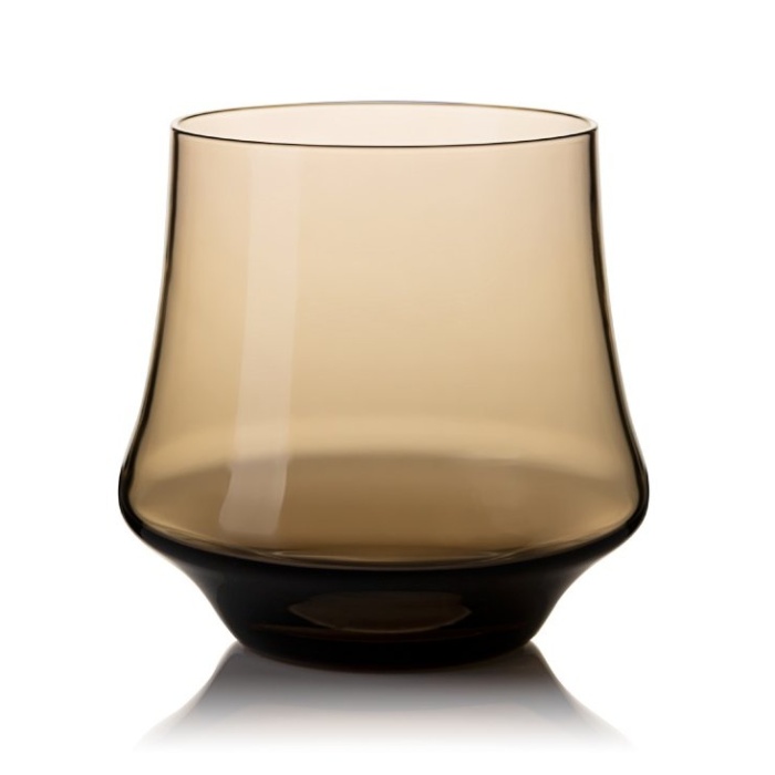 Hrnky a sklenice - Sklenice na vodu skleněná IRIS kouřová 230ml