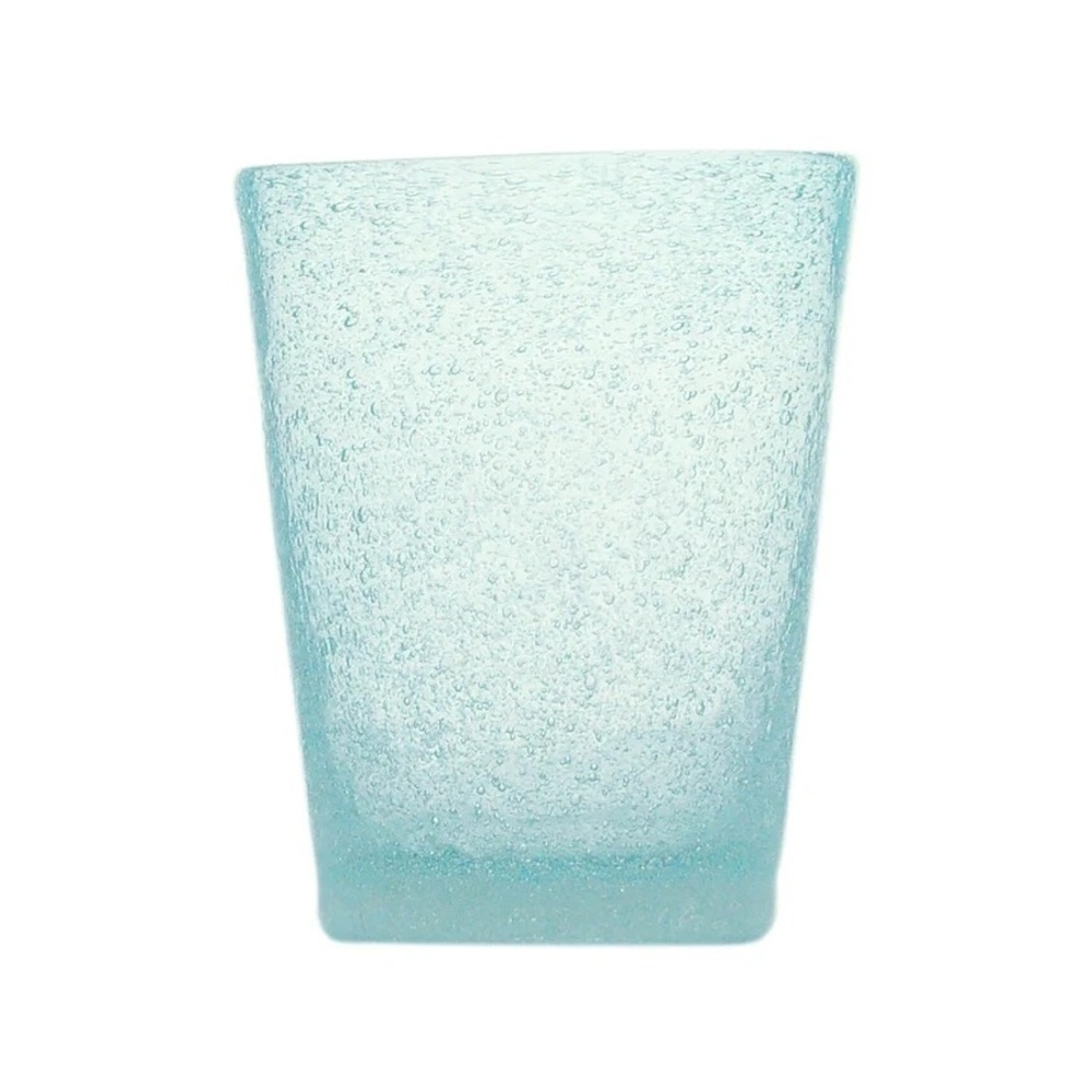 Hrnky a sklenice - Sklenice na vodu skleněná MEMENTO sv.modrá 10cm
