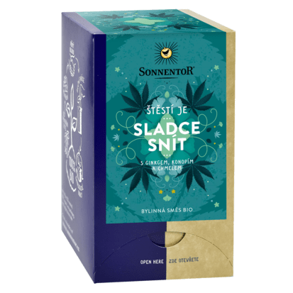 Nápoje - Sladce snít ŠTĚSTÍ JE - bylinný čaj BIO porcovaný 18x1,5g Sonnentor