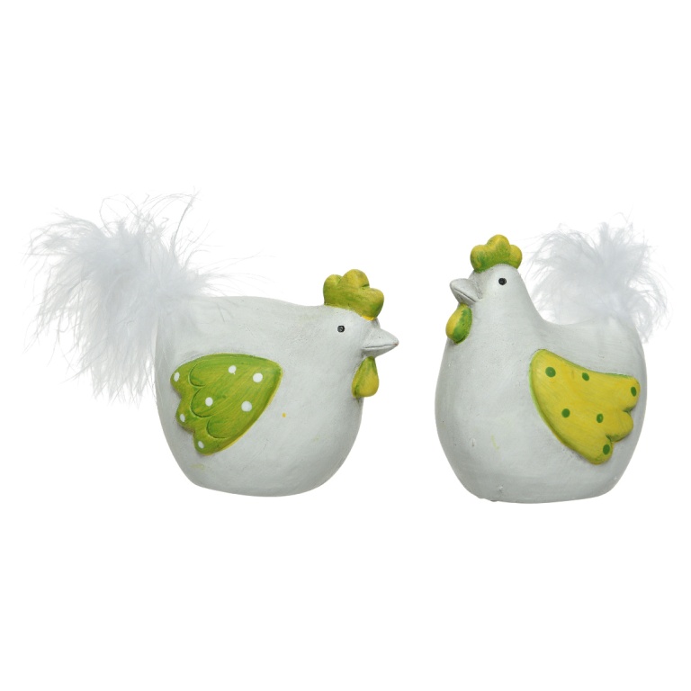 Dekorace - Slepice keramická 11 cm mix barev