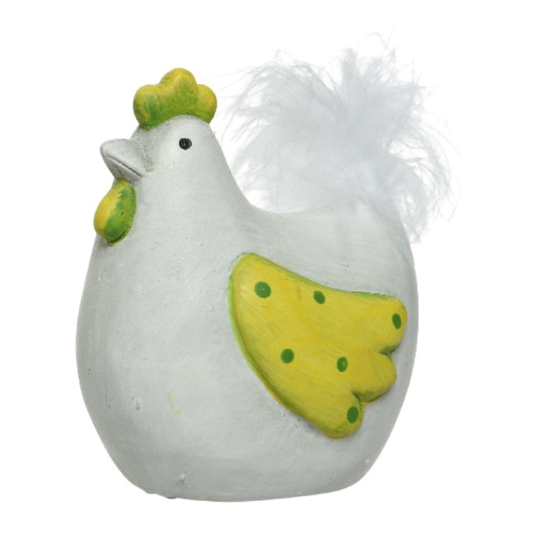 Slepice keramická 11 cm mix barev-0