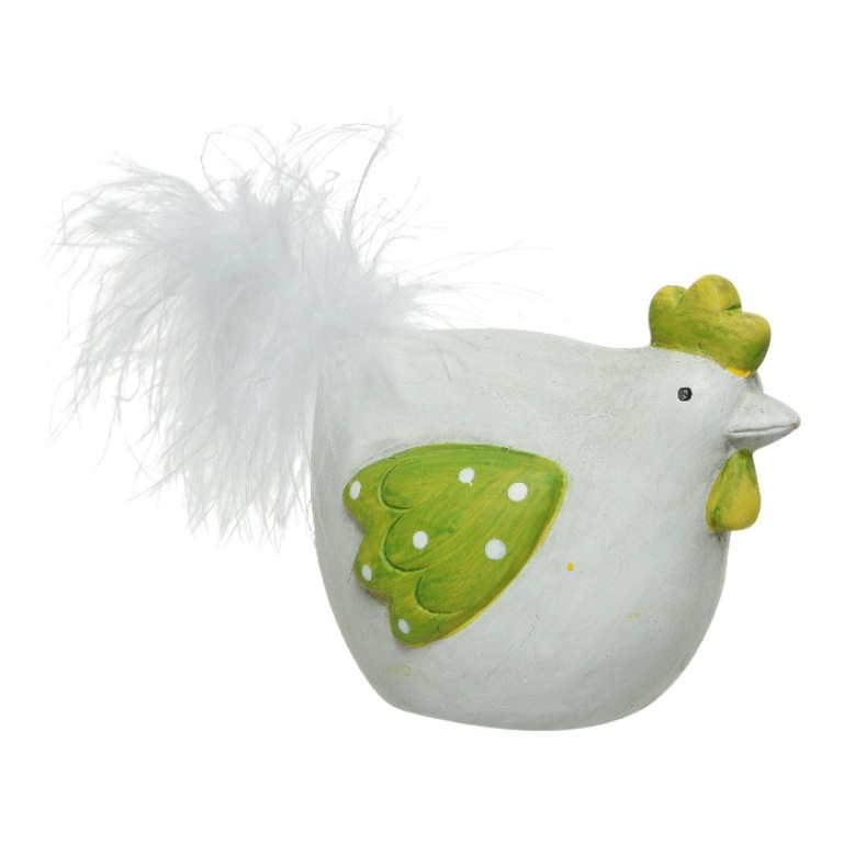 Slepice keramická 11 cm mix barev-1