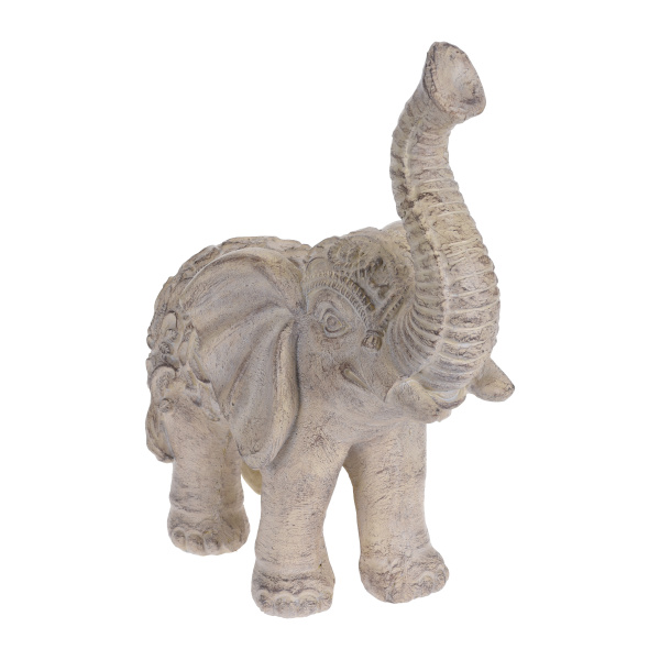 Postavy a zvířata - Slon stojící keramika šedá 51cm