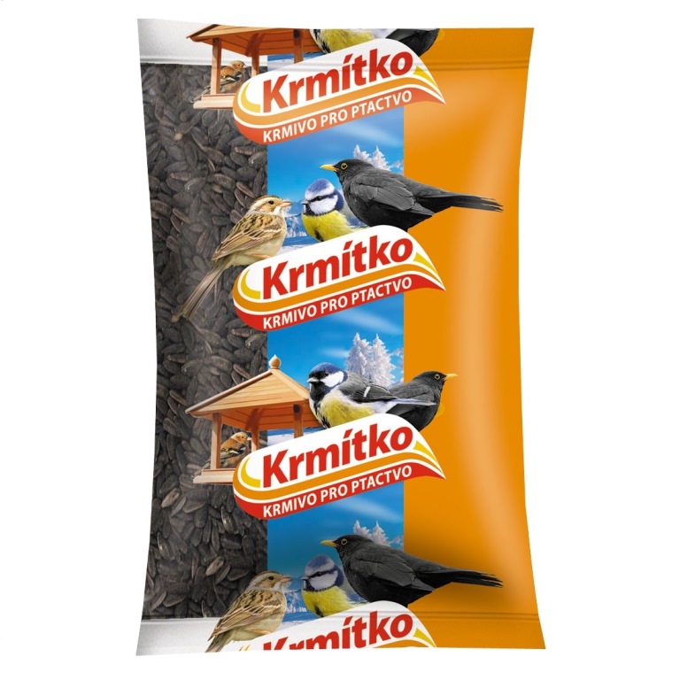 Krmítka, budky, domečky - Slunečnice černá 800g KRMÍTKO