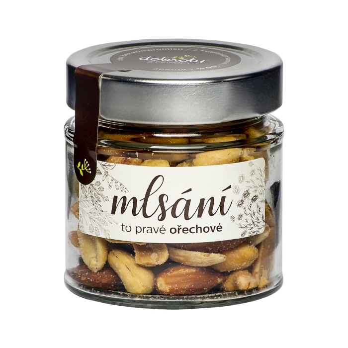 Sušené ovoce a plody - Směs oříšků - mandle, kešu a arašídy pražené solené 100g