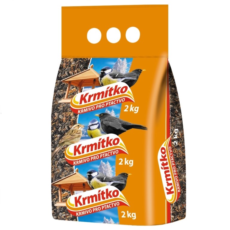 Krmítka, budky, domečky - Směs pro venkovní ptactvo 2kg KRMÍTKO