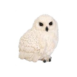 Sova polyresinová mix 13cm-0