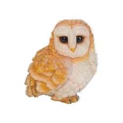 Sova polyresinová mix 13cm-1