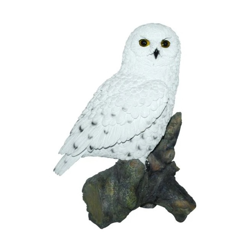 Venkovní zvířátka - Sovice sněžní polyresinová 33cm