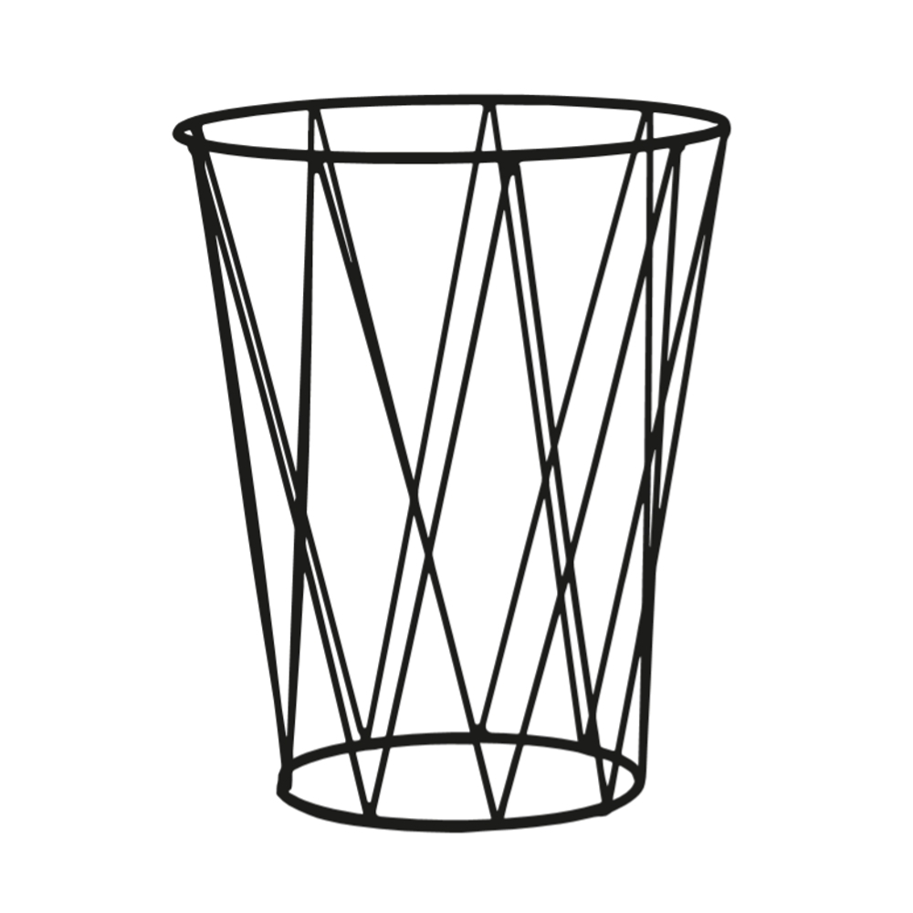 Opory VATAX - Stojan na květiny kónický FELICIA kovový černý 30cm