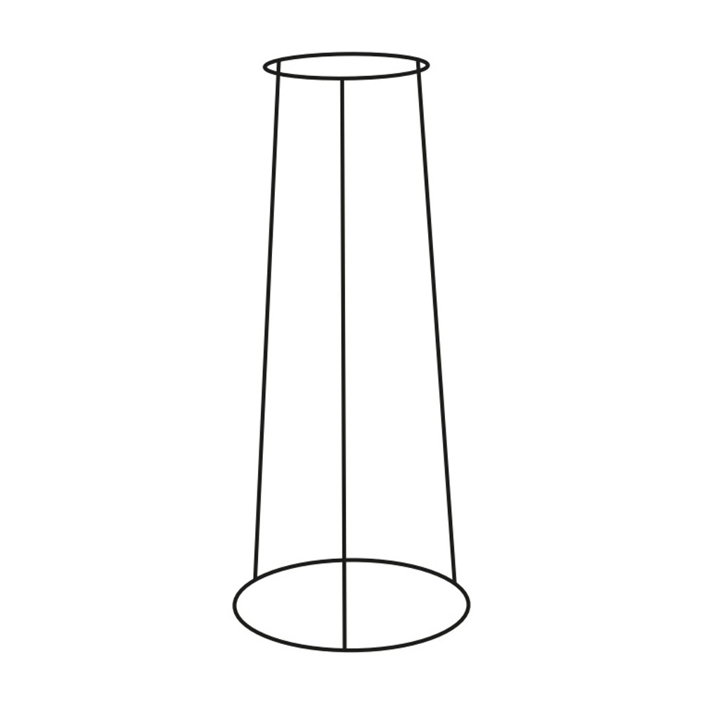 Opory VATAX - Stojan na květiny kulatý ALBIN kovový černý 70cm