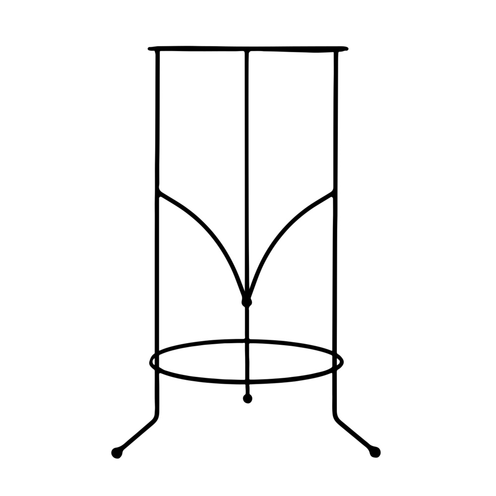 Dekorace - Stojan na květiny SOBAT kulatý kovový 80/90cm